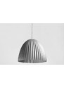 Nordic Design Stříbrné kovové závěsné světlo Liss 70 cm