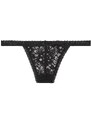 Victoria's Secret sexy černá krajková tanga Lacie V-string Panty