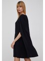 Šaty Lauren Ralph Lauren černá barva, mini, přiléhavá