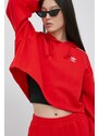 Mikina adidas Originals Adicolor HC2017 dámská, červená barva, s aplikací, HC2017-VIRED