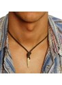 Daniel Dawson Pánský kožený náhrdelník Jayden - délka až 65 cm