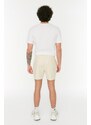 Trendyol Ecru Unisex Regular Fit Chino Shorts With Elastic Waistband