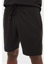 Trendyol Black Men's Regular/Regular Fit Hooded, Shorts and Tracksuit Set