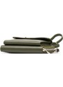 Blaire Kožená mini kabelka a peněženka Annie olivově zelená