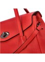 Delami Vera Pelle Kufříková dámská kožená kabelka do ruky Arlingto, červená