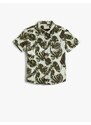 Koton Floral Print Pocket Detailed Cotton Shirt