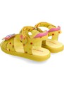 Dětské kožené sandály Agatha Ruiz de la Prada žlutá barva