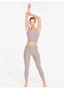 Světle fialové dámské sportovní cropped tílko Puma Studio Yogini - Dámské