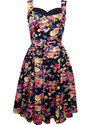 Květované letní retro pin up šaty kolové A1515