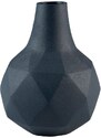 Tmavě modrá kovová váza ZUIVER BLOOM 16 cm