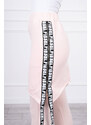 Kesi Kalhoty/oblek se selfie nápisy pudrově růžové