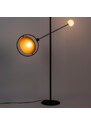 Černo zlatá kovová stojací lampa ZUIVER SIRIUS 141 cm