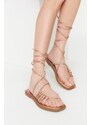 Trendyol Women's Bronze Ankle Sandals