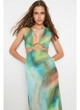 Trendyol Multicolored Belly Detailed Woven Dress