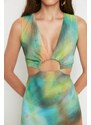 Trendyol Multicolored Belly Detailed Woven Dress