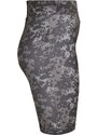 URBAN CLASSICS Ladies High Waist Camo Tech Cycle Shorts - dark digital camo