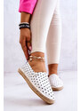 Botoshop Dámské espadrilky s puntíky Big Star JJ274870 Bílá