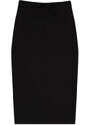 Moodo Mikinová úpletová sukně - černá