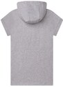 Dětské bavlněné šaty Michael Kors šedá barva, mini, jednoduchý