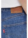 Bavlněné riflové kraťasy Levi's dámské, hladké, high waist