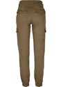 URBAN CLASSICS Ladies High Waist Cargo Pants - olive