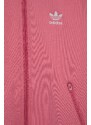 Dětská bavlněná mikina adidas Originals H34591 růžová barva, s aplikací