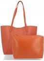 Dámská kabelka shopper bag David Jones korálová 6743-2