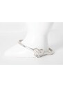 Klára Bílá Jewellery Dámský stříbrný náramek Hope se zirkonem XXS (14-16cm), Stříbro 925/1000