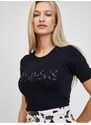 Černé dámské tričko Guess Amelie - Dámské