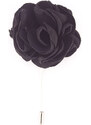 Obleč oblek Černá květinová brož do klopy