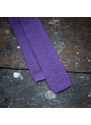 Obleč oblek Levandulová pletená pánská kravata