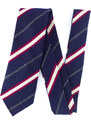 Obleč oblek Pánská kravata s pruhy v noční modré
