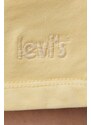Bavlněné šortky Levi's dámské, žlutá barva, hladké, high waist, A1907.0001-YellowsOra