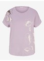 Světle fialové dámské tričko s potiskem Tom Tailor - Dámské