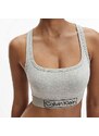 CK CALVIN KLEIN Šedá braletka Unlined Bralette Reimagine Heritage M