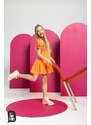 Dívčí šaty s volánky, oranžové ALL FOR KIDS