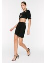 Trendyol Black Ruffle Detailed Skirt