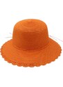 Hologramme Paris Dámský letní klobouk Hermine oranžový