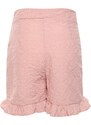 Trendyol Pink Frilly Brode Woven Shorts