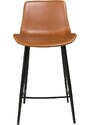 ​​​​​Dan-Form Koňakově hnědá koženková barová židle DAN-FORM Hype 65 cm