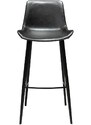 ​​​​​Dan-Form Vintage černá koženková barová židle DAN-FORM Hype 75 cm