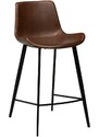 ​​​​​Dan-Form Vintage hnědá koženková barová židle DAN-FORM Hype 65 cm