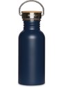 Nerezová láhev Urban na vodu s bambusovým víčkem 500 ml modrá RETULP