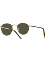 Sluneční brýle Ray-Ban NEW ROUND zlatá barva, 0RB3637