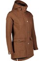 Nordblanc Hnědý dámský zateplený softshellový kabát TEXTURE