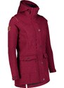 Nordblanc Vínový dámský zateplený softshellový kabát TEXTURE