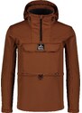 Nordblanc Hnědý pánský zateplený softshellový anorak POCKET