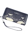 Dámská kožená peněženka Jennifer Jones 5295-10 modrá / bílá