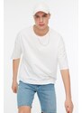 Trendyol Oversize/Wide Cut Crew Neck Short Sleeve Text Printed 1 Cotton T-Shirt