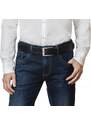 Pánský opasek kožený SEGALI jeans 504 černý 100 cm